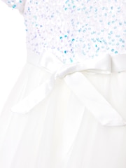 iAMe Girls Party White Dress - Image 7 of 9