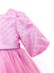 iAMe Girls Pink Party Dress - Image 6 of 9