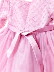 iAMe Girls Pink Party Dress - Image 7 of 9