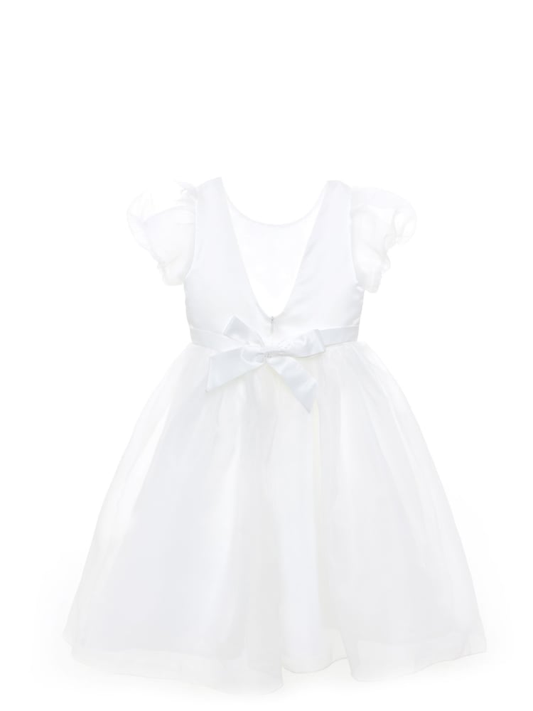 iAMe Girls Party White Dress - Image 5 of 9