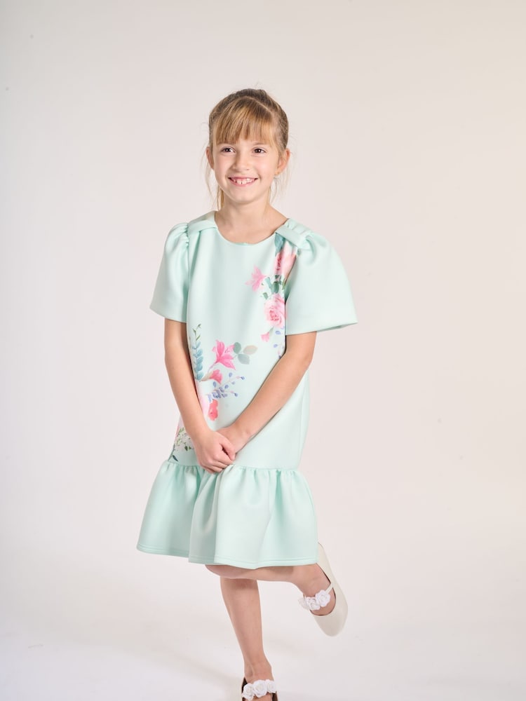 iAMe Girls Green  Party Dress - Image 2 of 7