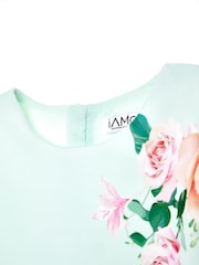 iAMe Girls Green  Party Dress - Image 5 of 7