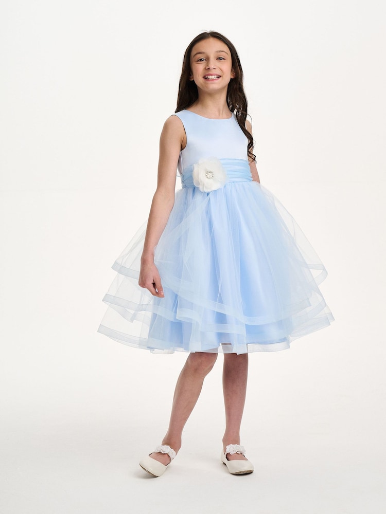 iAMe Girls Blue Party Dress - Image 1 of 10