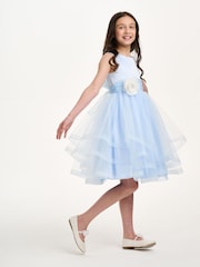 iAMe Girls Blue Party Dress - Image 3 of 10