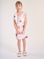 iAMe Girls Party White Dress - Image 1 of 7