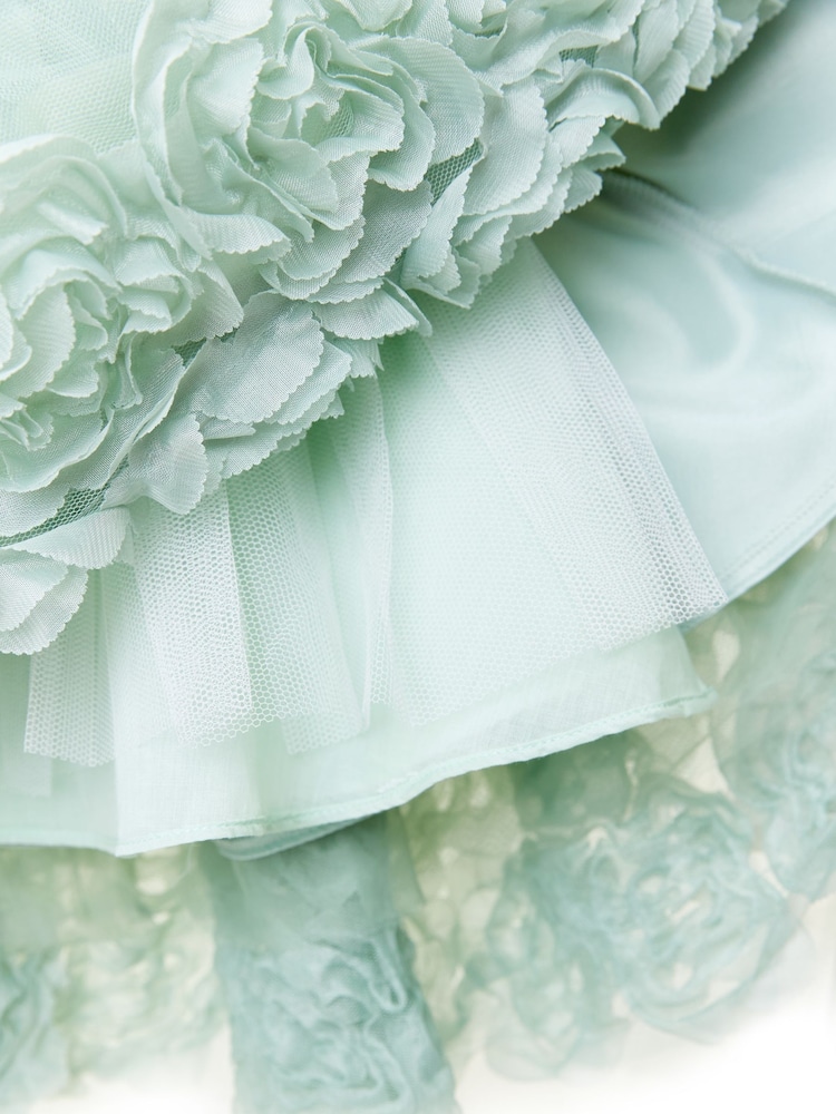 iAMe Girls Natural Party Dress - Image 6 of 9