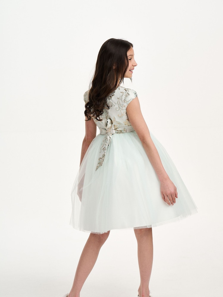 iAMe Girls Blue Party Dress - Image 2 of 8