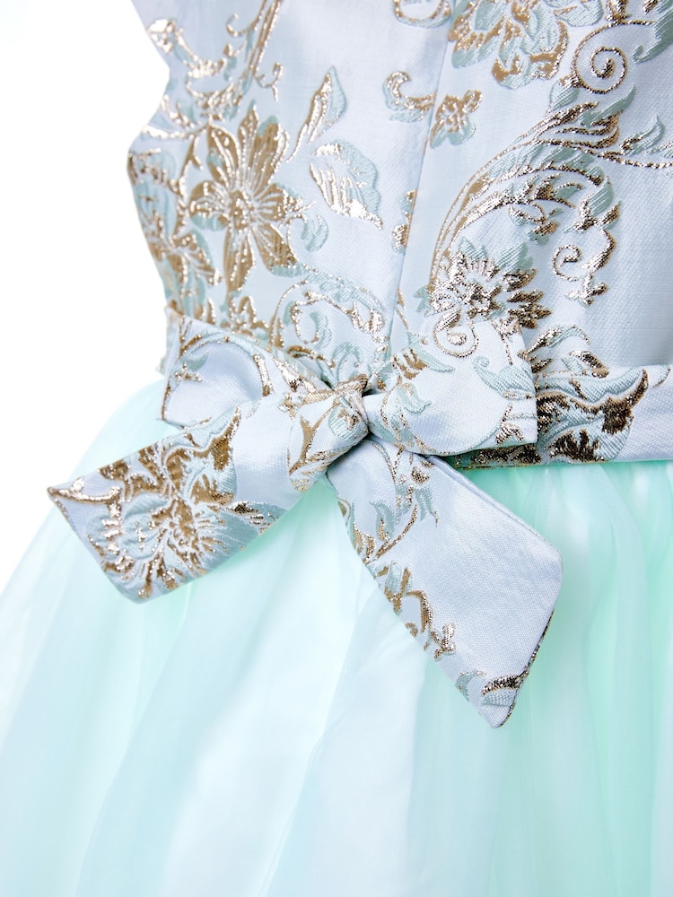 iAMe Girls Blue Party Dress - Image 8 of 8