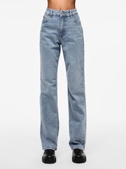 PIECES Straight Leg High Waist Jeans - Image 1 of 4