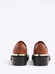 Коричневый - лоферы на каблуке River Island - Image 3 of 5