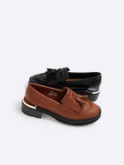 Коричневый - лоферы на каблуке River Island - Image 4 of 5