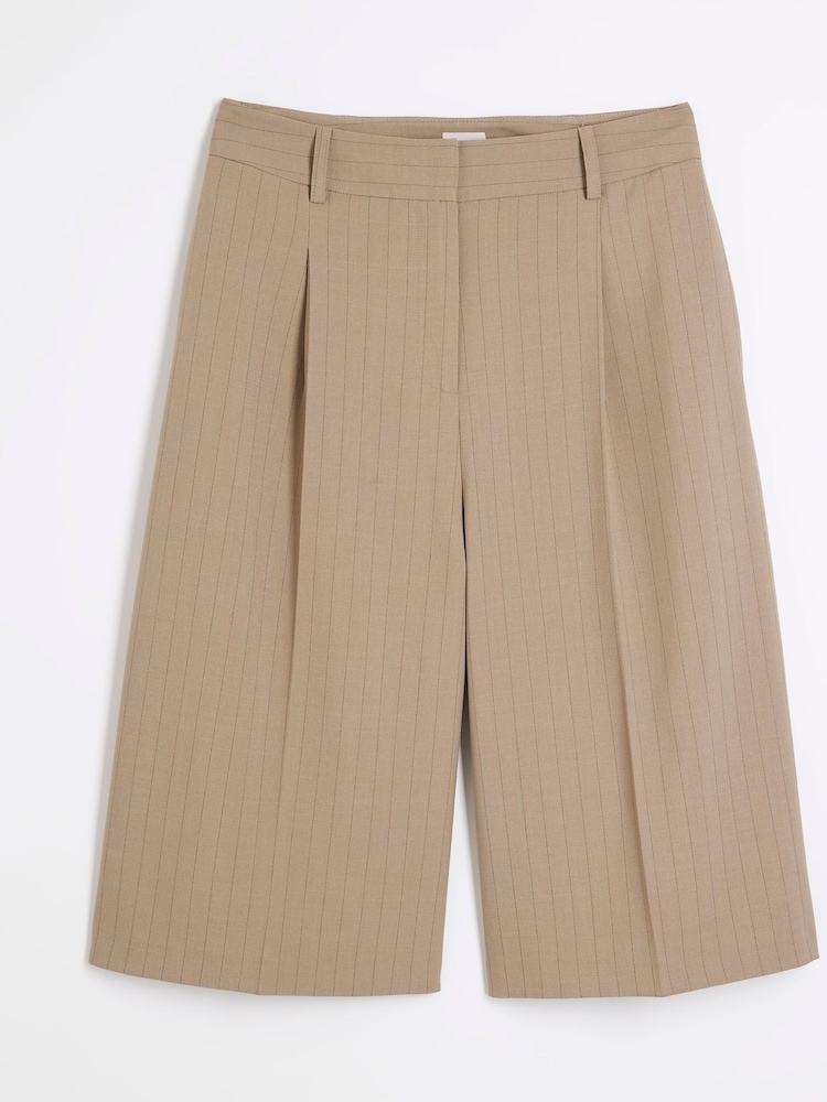 River Island Brown Tailored Shorts - Image 7 of 8
