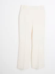 River Island Cream Slim Petite Flare Trousers - Image 4 of 5