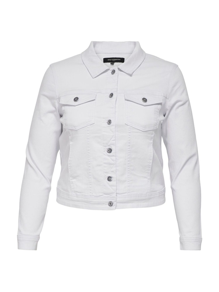 ONLY Curve White Denim Jacket - Image 5 of 6