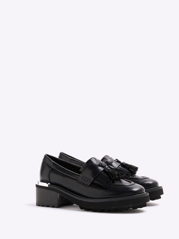 Черный - лоферы на каблуке River Island - Image 2 of 5