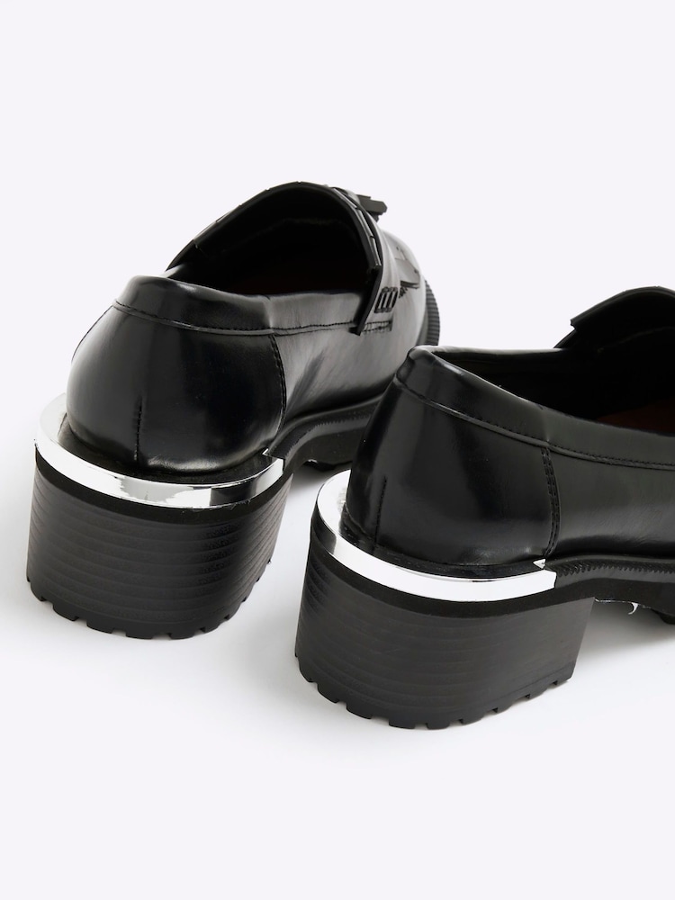 Черный - лоферы на каблуке River Island - Image 5 of 5