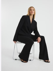River Island Black Slim Flare Trousers - Image 2 of 6