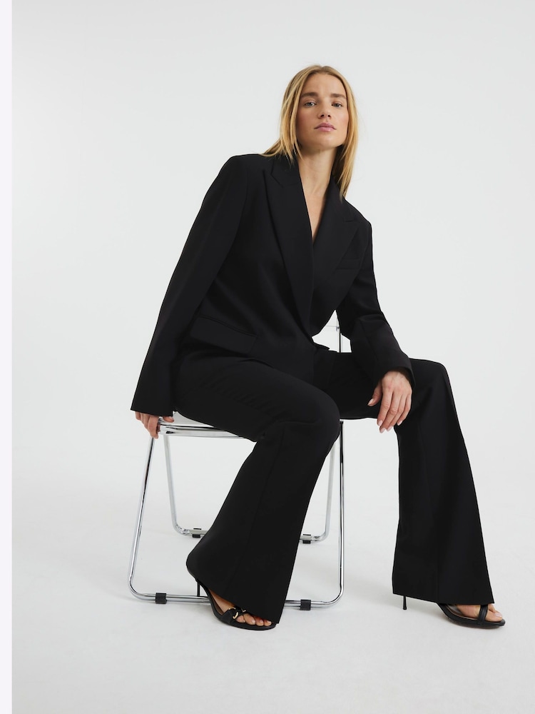 River Island Black Slim Flare Trousers - Image 2 of 6