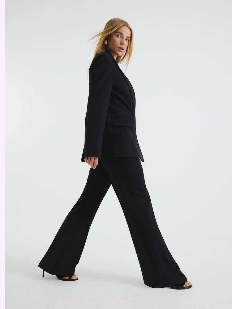Zwart - River Island Slim Flare Trousers - Image 4 of 6