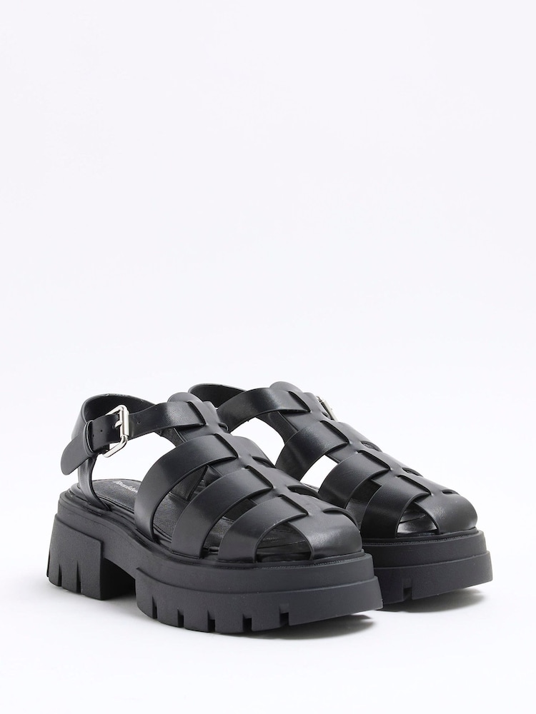 River Island Black Chunky Fisherman Shoes - Image 3 of 6