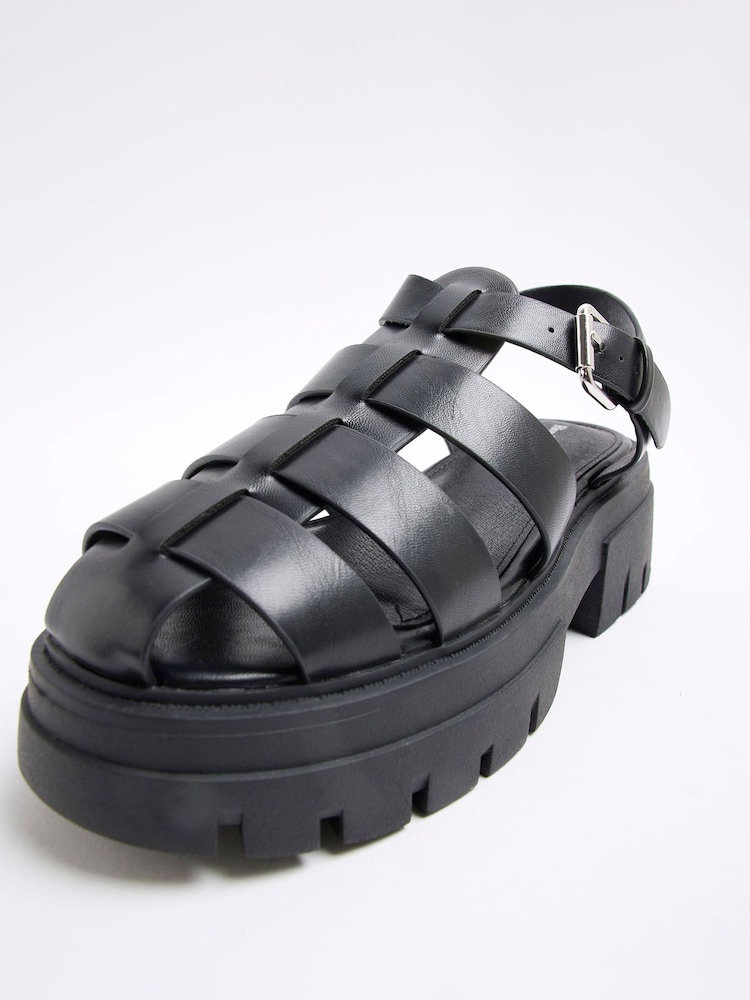 River Island Black Chunky Fisherman Shoes - Image 4 of 6