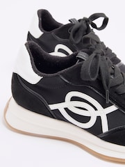 River Island Black Mix Mesh Runner Trainers - Image 5 of 6