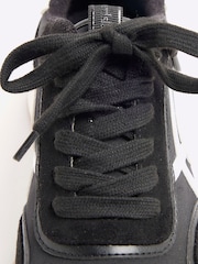 River Island Black Mix Mesh Runner Trainers - Image 6 of 6
