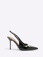 أسود - حذاء بحزام كاحل خلف من River Island - صورة 1 من 4