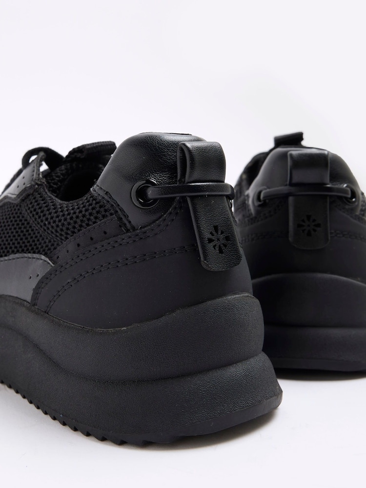 River Island Black Mesh Runner Trainers - Image 6 of 6