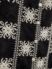 River Island Black Mono Crochet Shirt - Image 6 of 6