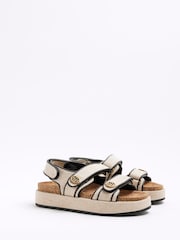 River Island Brown Dad Chunky Sandals - Image 3 of 6