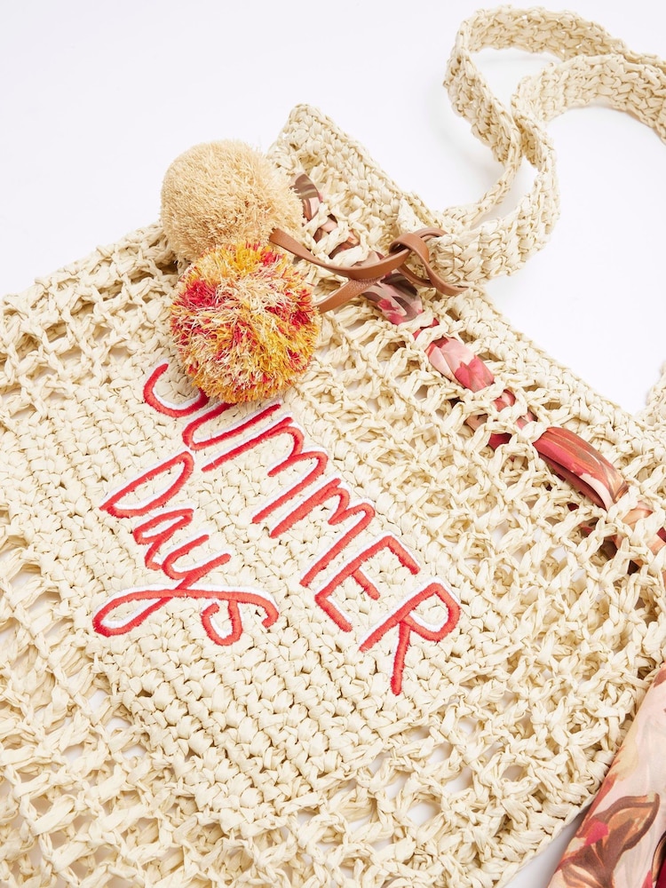 River Island Brown Summer Days Shopper Bag - Image 5 of 5 River Island Brown Summer Days Shopper Bag - Image 5 of 5