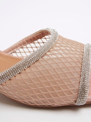 River Island Diamante Peep Toe Heeled Sandals - صورة 5 من 5
