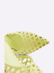 River Island Green Lattice Mule Court Shoes - Image 5 of 6