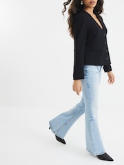 River Island Blue Petite Bootcut Mid Rise Jeans - Image 1 of 5