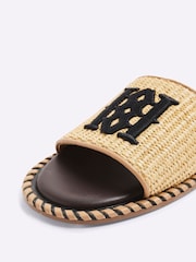 River Island Brown Raffia Flat Sandals - Image 6 of 6