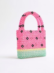 River Island Pink Watermelon Beaded Grab Bag - Image 4 of 6