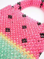River Island Pink Watermelon Beaded Grab Bag - Image 6 of 6