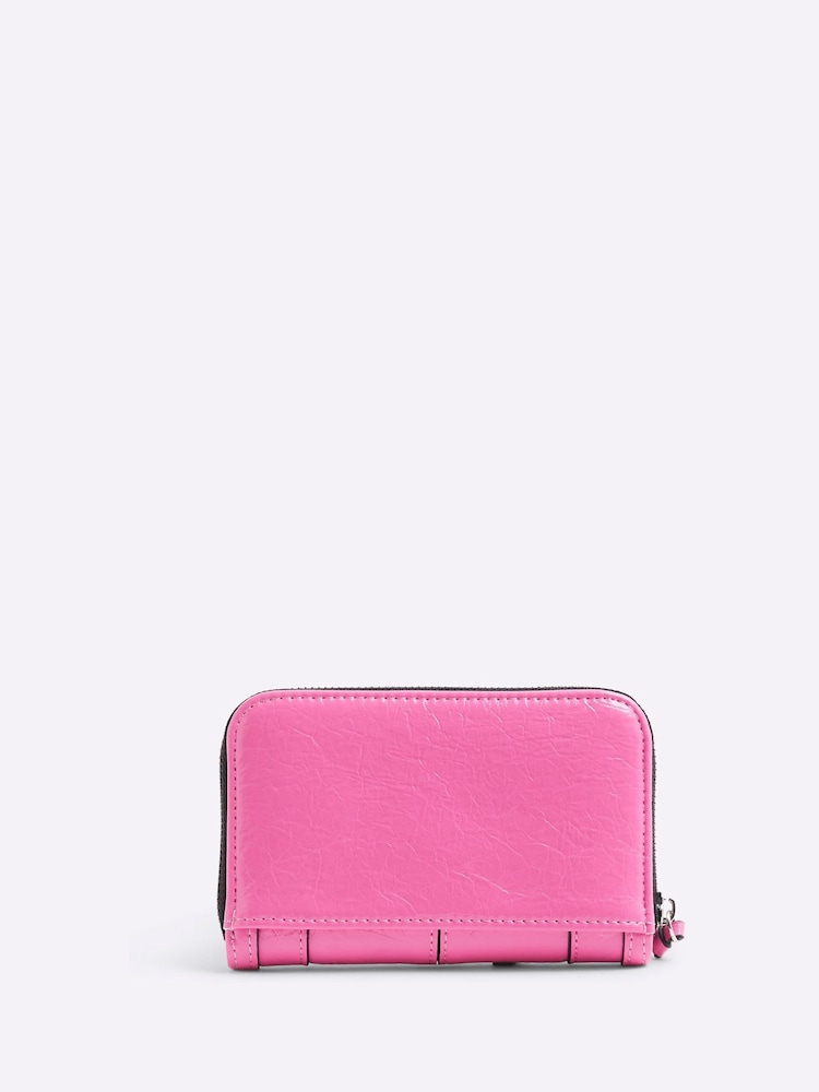 River Island Pink Zip Around Purse - Image 2 of 5