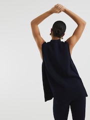River Island Blue Side Slit Tank Top - Image 2 of 6