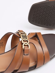 River Island Brown Strappy Flat Mules - Image 6 of 6