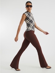River Island Brown Skinny Tailored Bootcut Trousers - Image 2 of 6