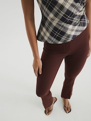 River Island Brown Skinny Tailored Bootcut Trousers - Image 4 of 6