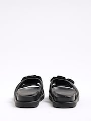 River Island Black Floral Trim Sandals - Image 4 of 6