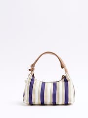 River Island сумка через плечо в полоску с подвеской - Image 2 of 6