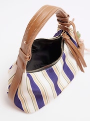 River Island сумка через плечо в полоску с подвеской - Image 4 of 6