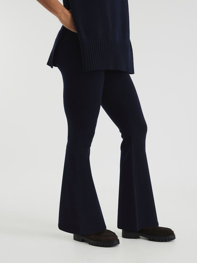 River Island Blue Flare Trousers - Image 1 of 6 River Island Blue Flare Trousers - Image 1 of 6