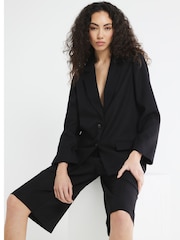 Черный - Блейзер свободного кроя River Island - Image 3 of 6