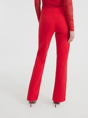 River Island Red Skinny Tailored Bootcut Trousers - Image 3 of 6