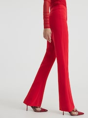 River Island Red Skinny Tailored Bootcut Trousers - Image 4 of 6